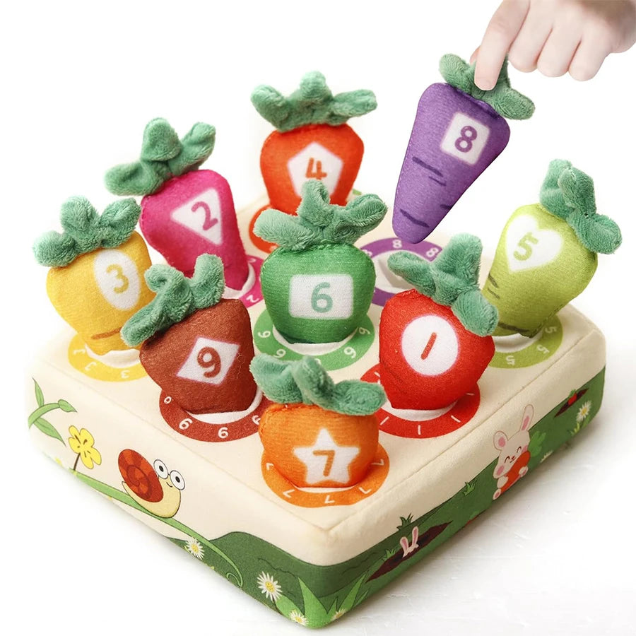 Montessori Nummy Numbers Carrot Pull Toy