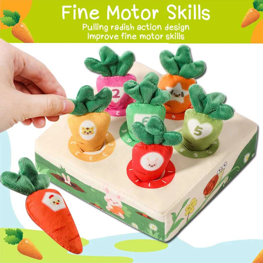 Montessori Nummy Numbers Carrot Pull Toy