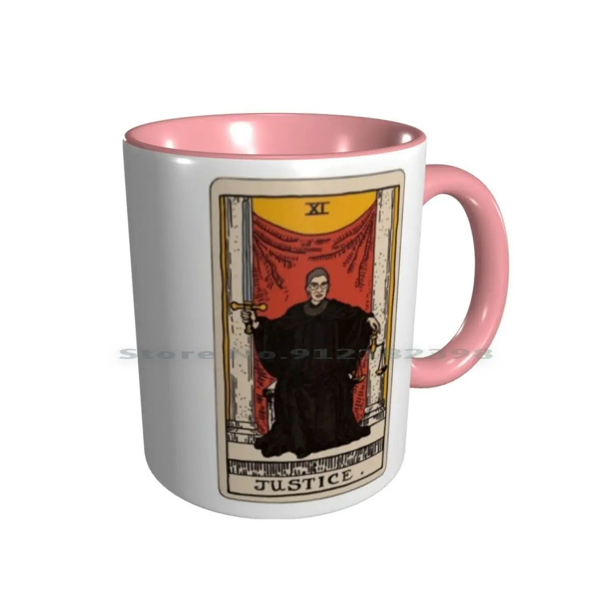 RBG Justice Tarot Ceramic Mug, 11oz