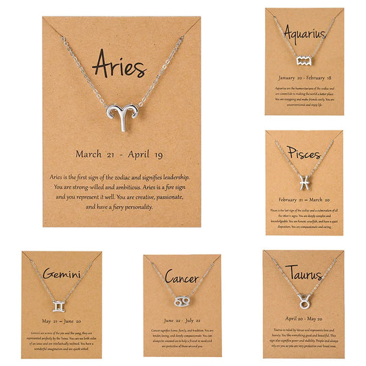 Zodiac Sign Pendant Necklaces