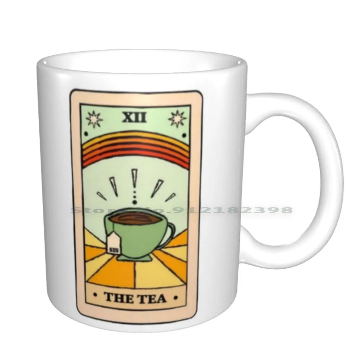 The Tea Tarot Card Ceramic Mug, 11oz