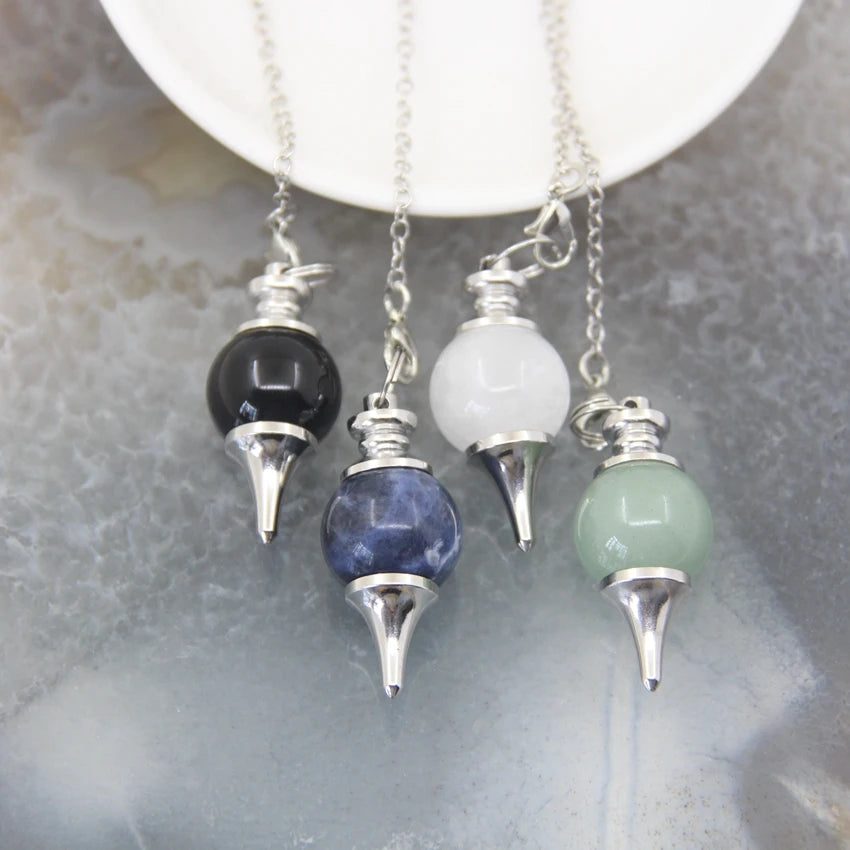 Natural Tumbled Gemstone Pendulums