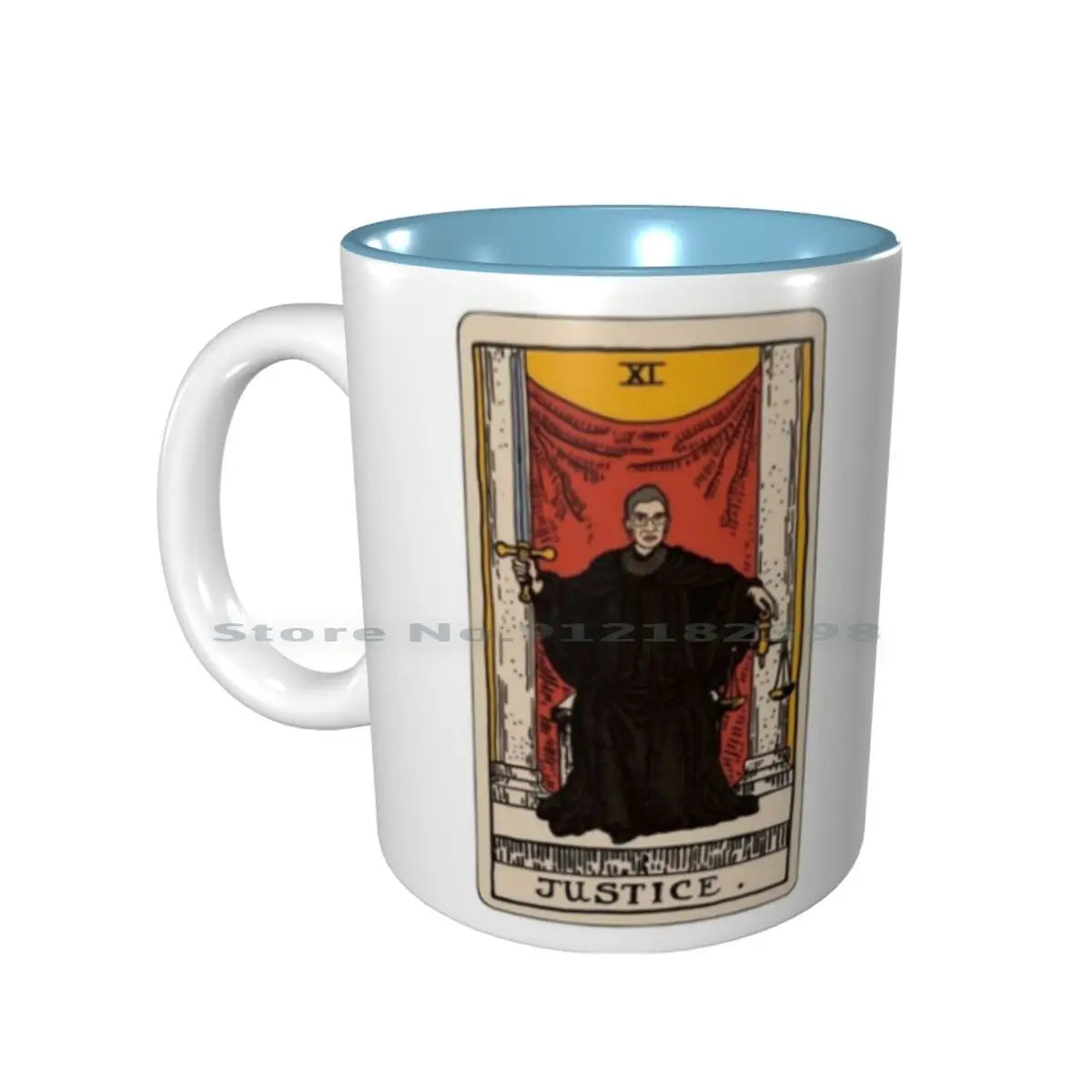 RBG Justice Tarot Ceramic Mug, 11oz