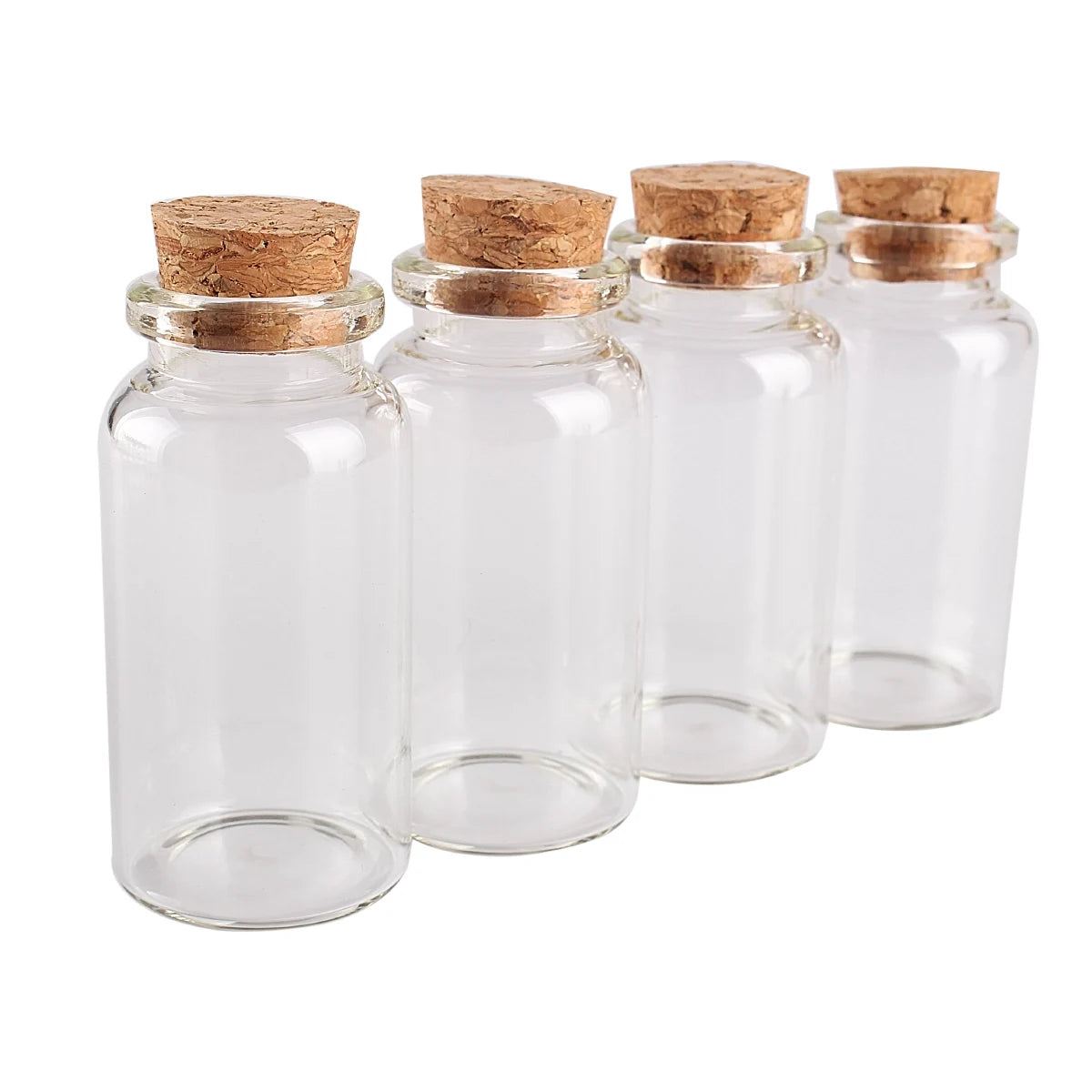 5pcs 25ml 30*60mm Message Bottles with Cork Lids Glass Jars Glass vessels Glass Drifting bottle For Wedding Favors