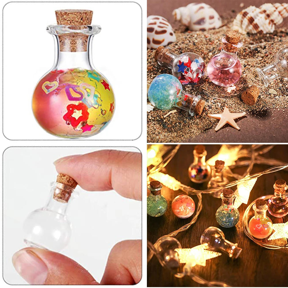 Case of 10 Glass Miniature Potion Bottles