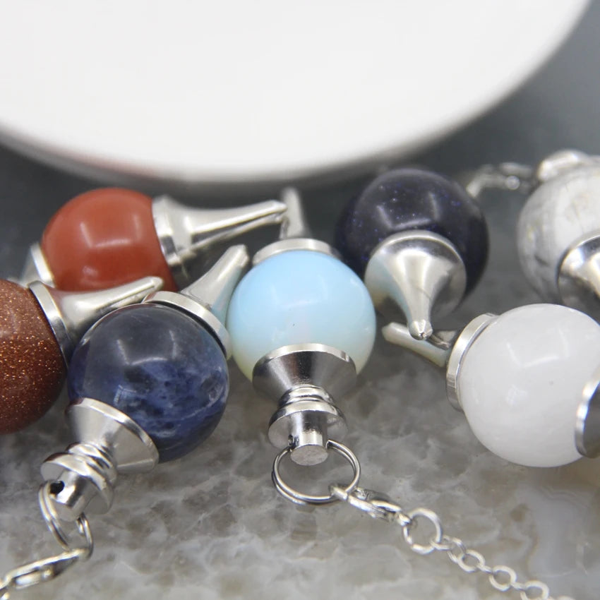 Natural Tumbled Gemstone Pendulums