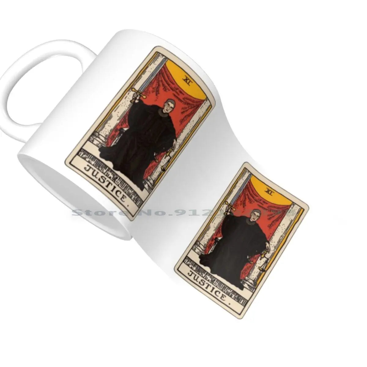 RBG Justice Tarot Ceramic Mug, 11oz