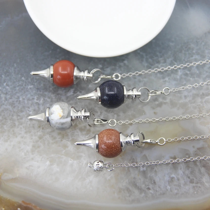 Natural Tumbled Gemstone Pendulums