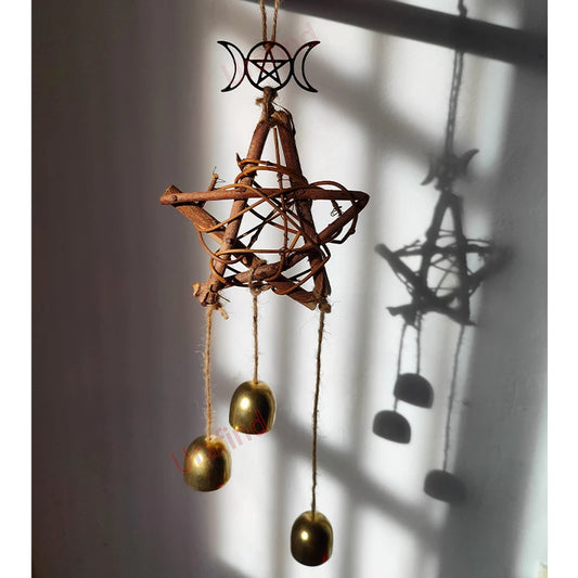 Traditional Style Hanging Witch Bells