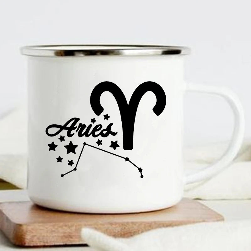 Zodiac Enamel Mug