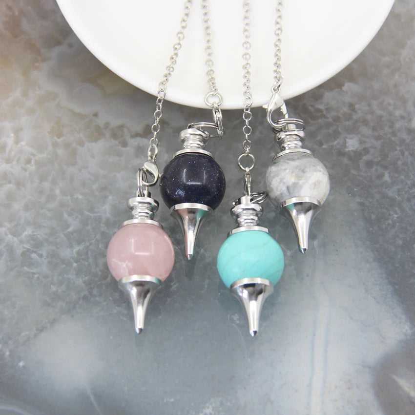 Natural Tumbled Gemstone Pendulums