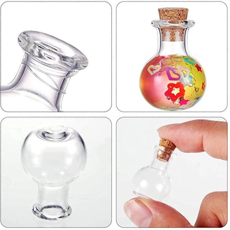 Case of 10 Glass Miniature Potion Bottles