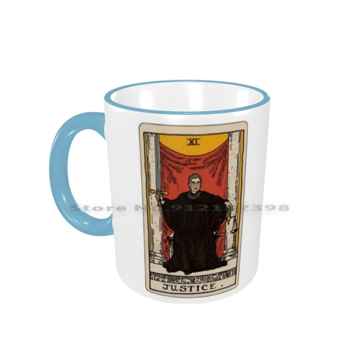 RBG Justice Tarot Ceramic Mug, 11oz