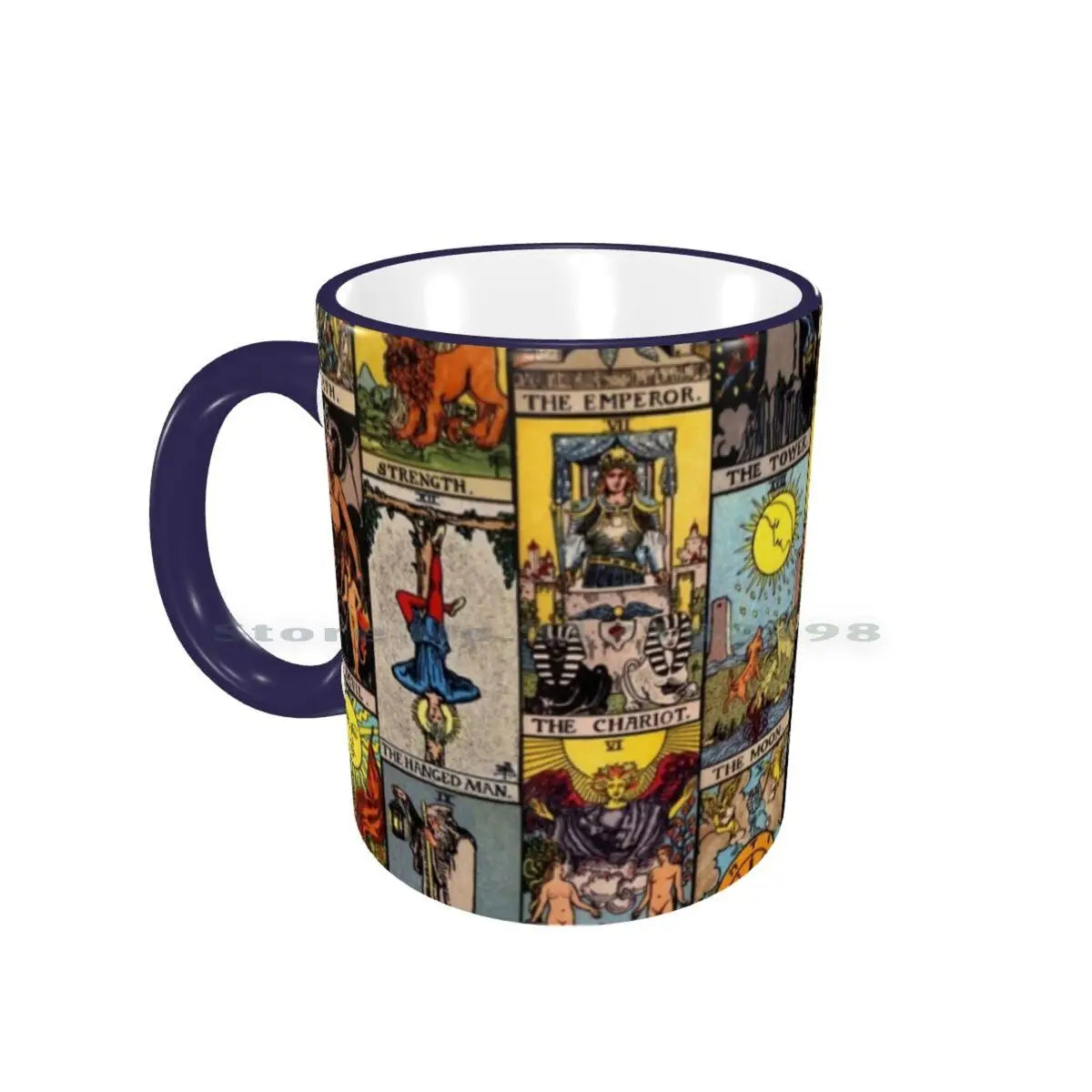 The Major Arcana Of Tarot Ceramic Mug, 11oz Black