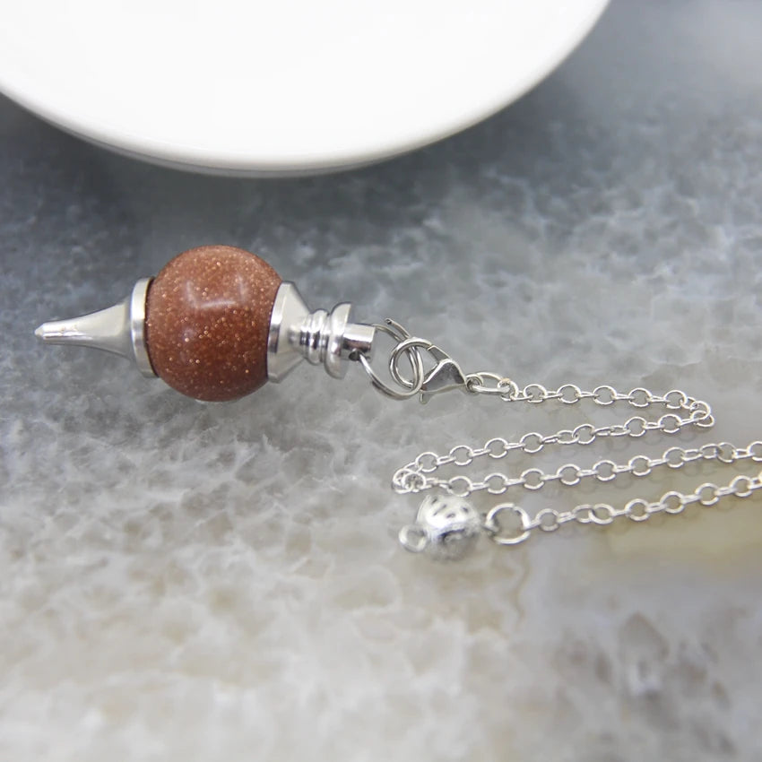 Natural Tumbled Gemstone Pendulums