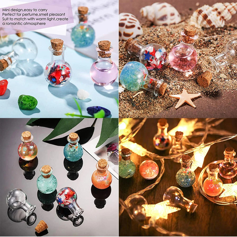 Case of 10 Glass Miniature Potion Bottles