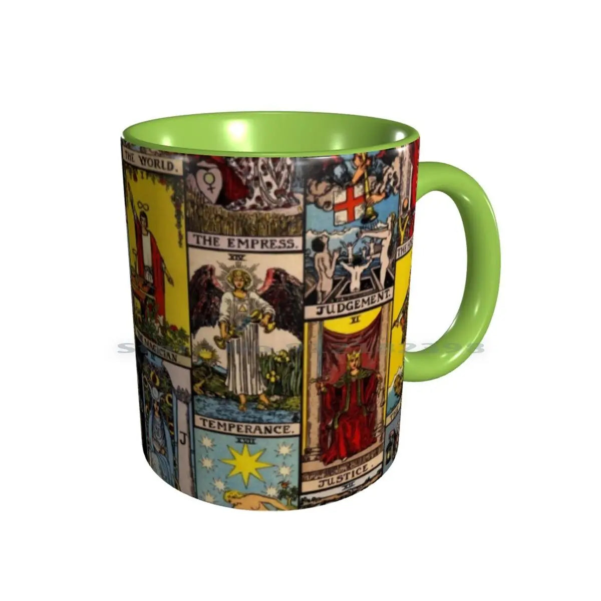 The Major Arcana Of Tarot Ceramic Mug, 11oz Navy Blue