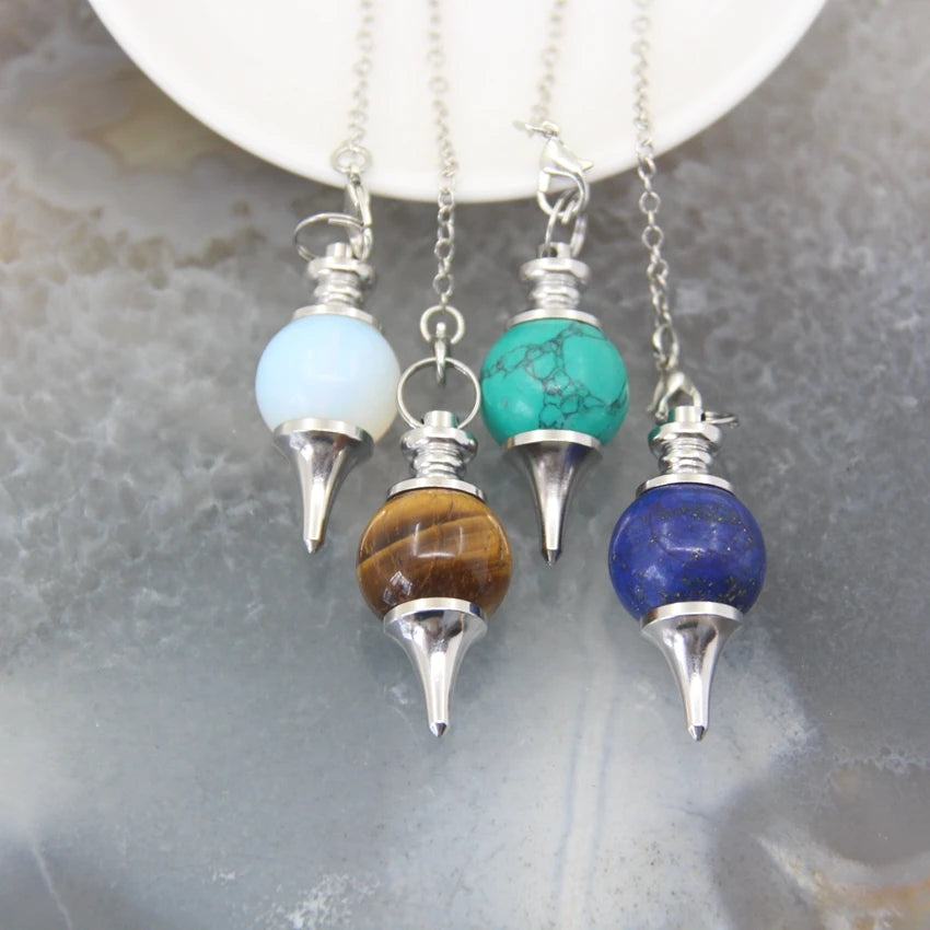 Natural Tumbled Gemstone Pendulums