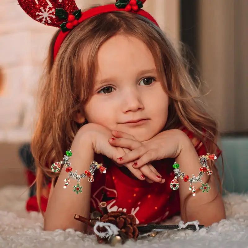 Mushroom Santa Charm Bracelet Advent Calendar