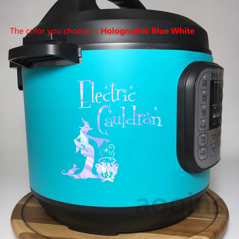 Electric Cauldron Instant Pot Decal, Different Colors and Sizes Available