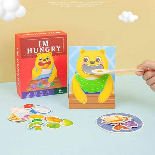 Montessori Animal Feeding Games, Spoon-Fed Bear