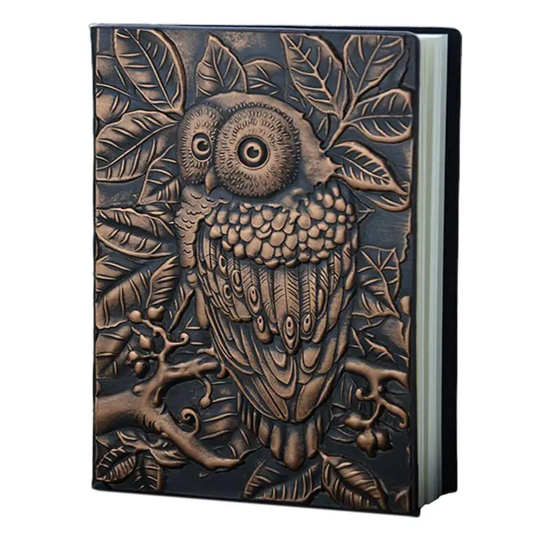 Colorful 3d Harcover Owl Journal