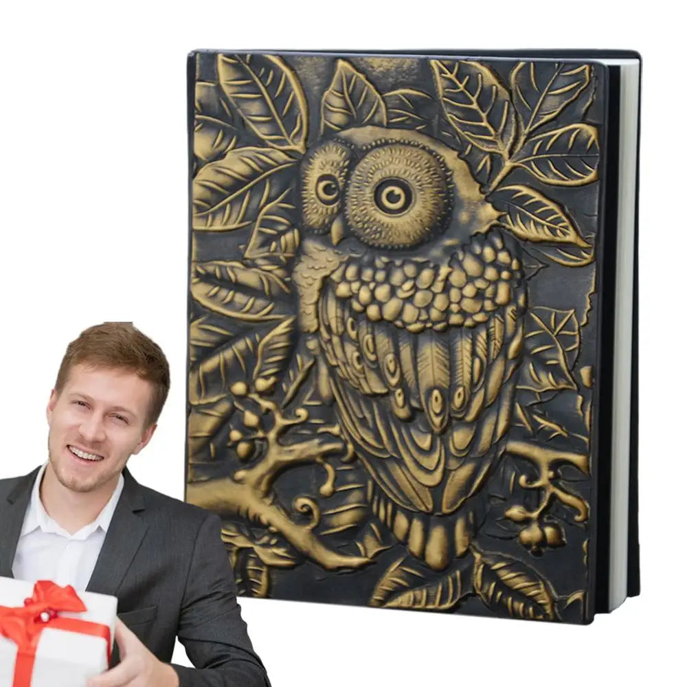 Colorful 3d Harcover Owl Journal