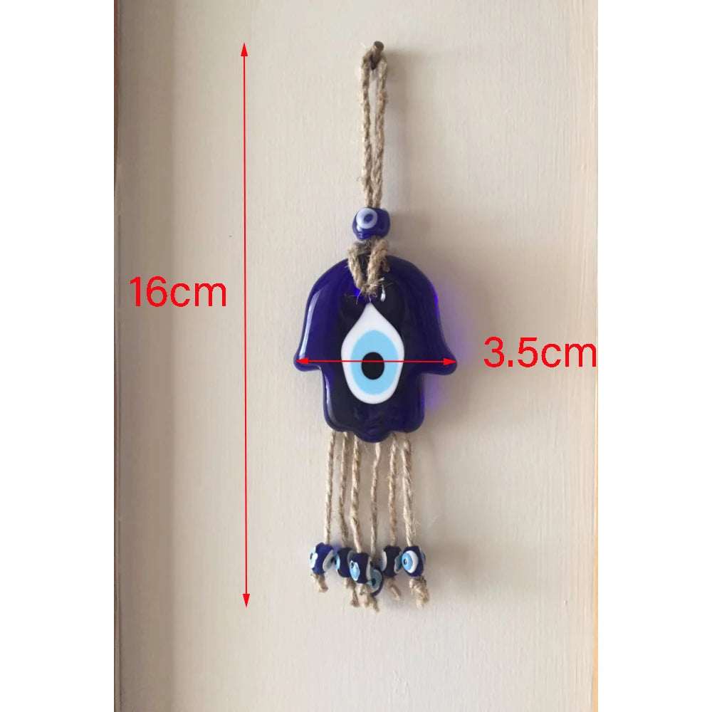 Glass Evil Eye Wall Hanging