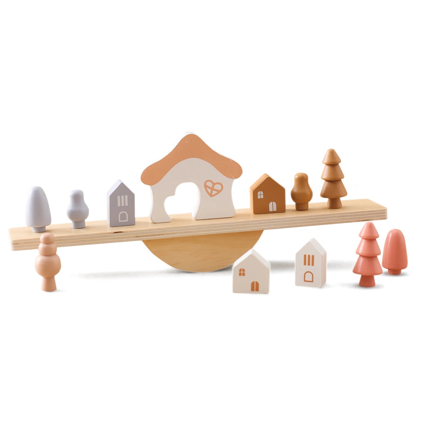 Friendly Neighborhood Wooden Balance Board Set