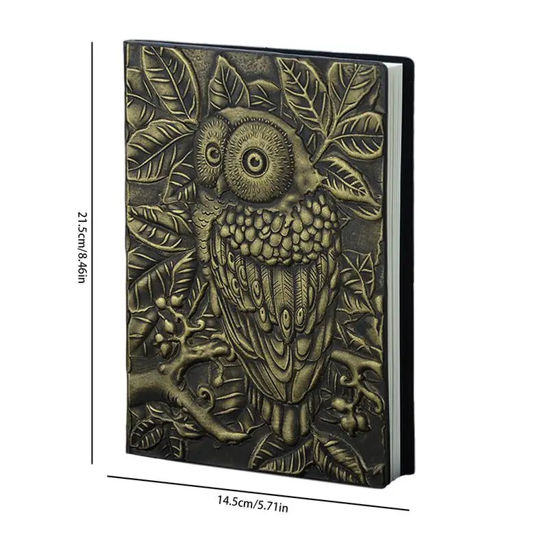 Colorful 3d Harcover Owl Journal