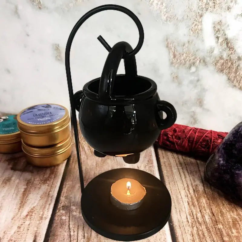 Hanging Ceramic Cauldron Wax Burner