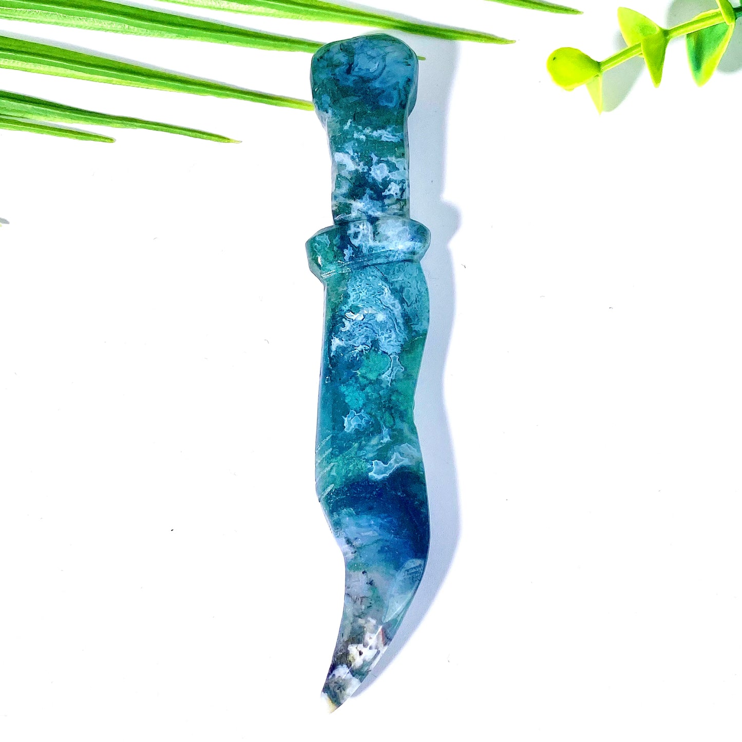 Ocean Jasper Hand Carved Gemstone Athame