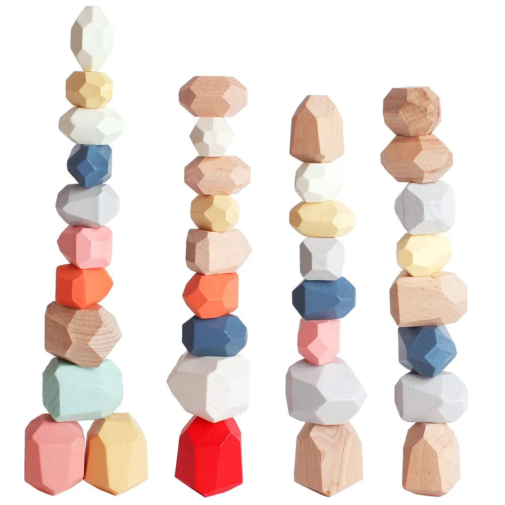 Wooden Stacking Stones