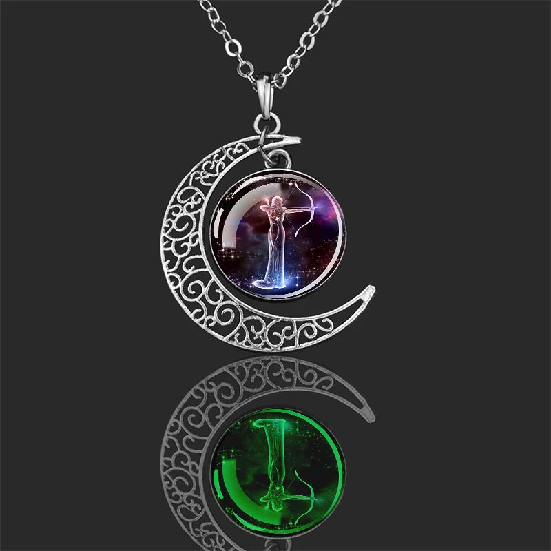 Luminous Zodiac Moon Pendants