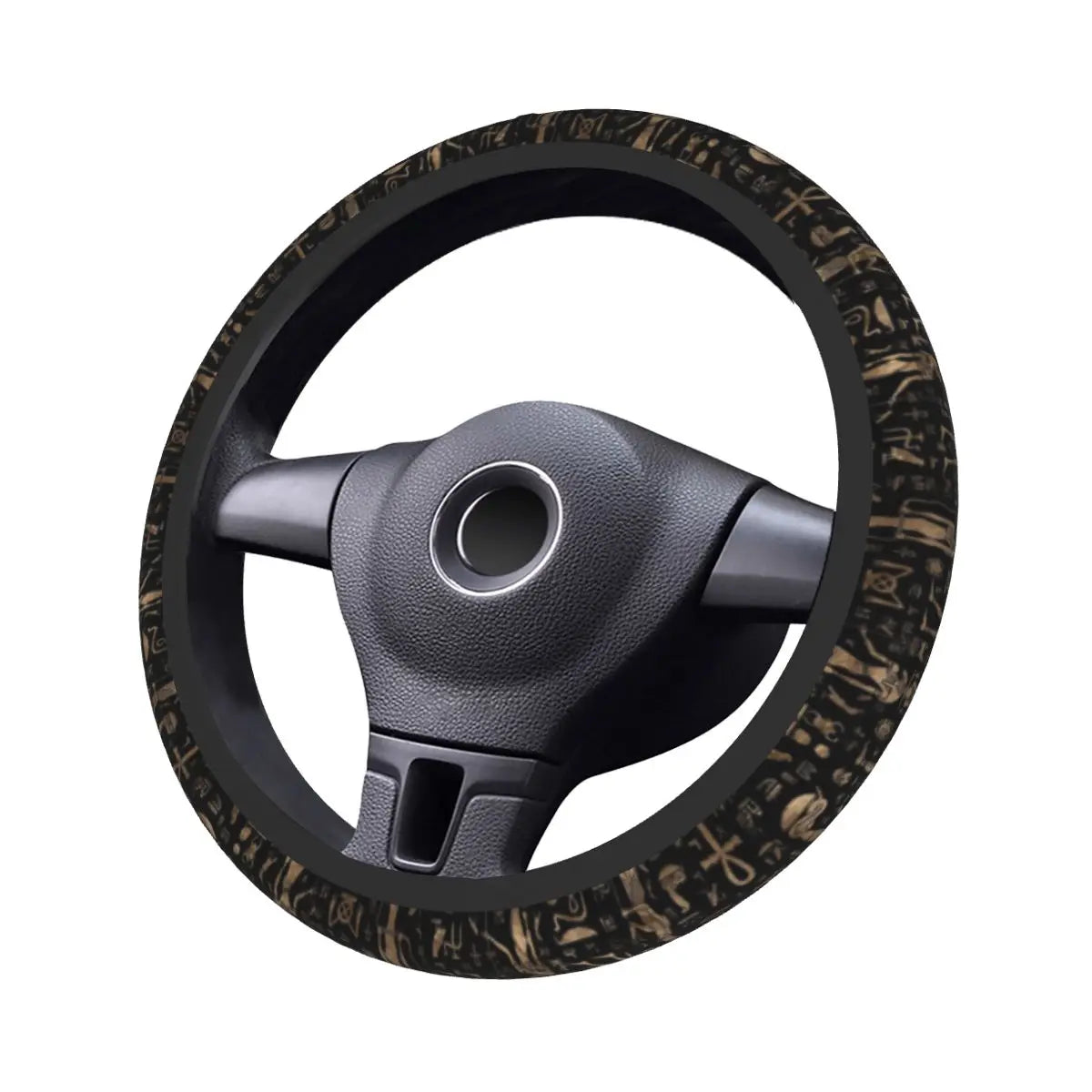 Ancient Egyptian Gods And Hieroglyphs Steering Wheel Cover