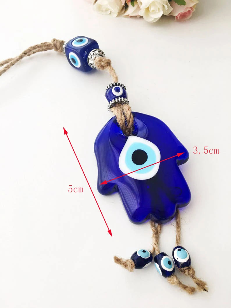 Glass Evil Eye Wall Hanging