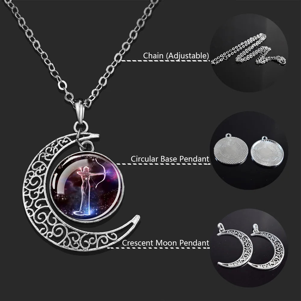 Luminous Zodiac Moon Pendants