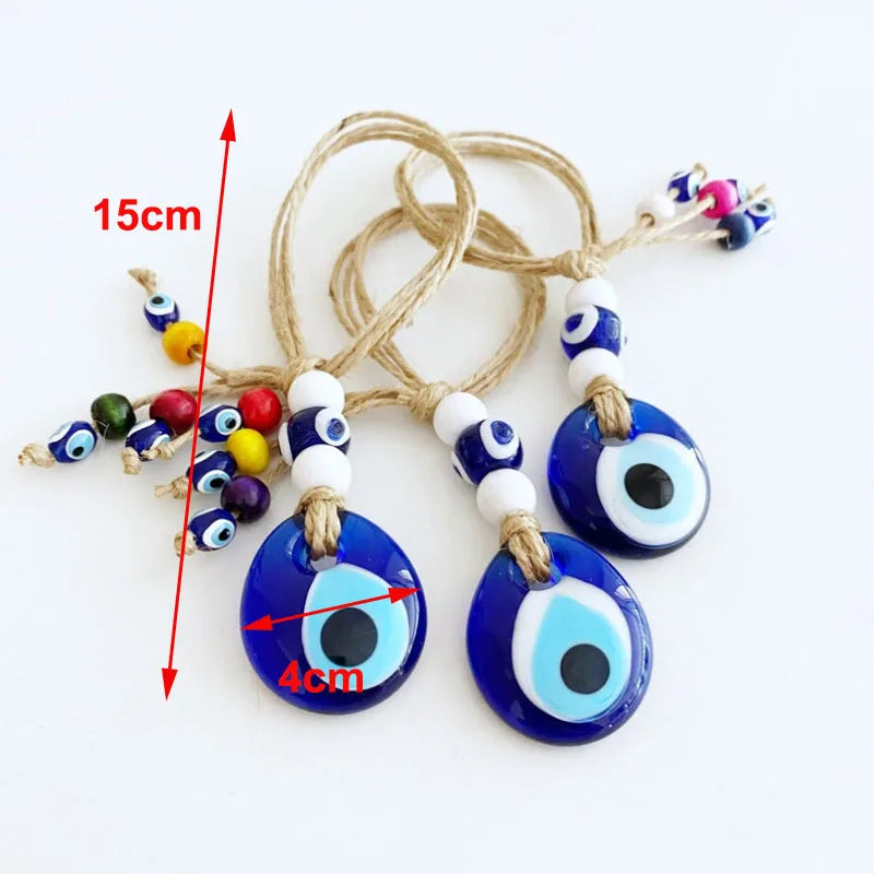 Glass Evil Eye Wall Hanging