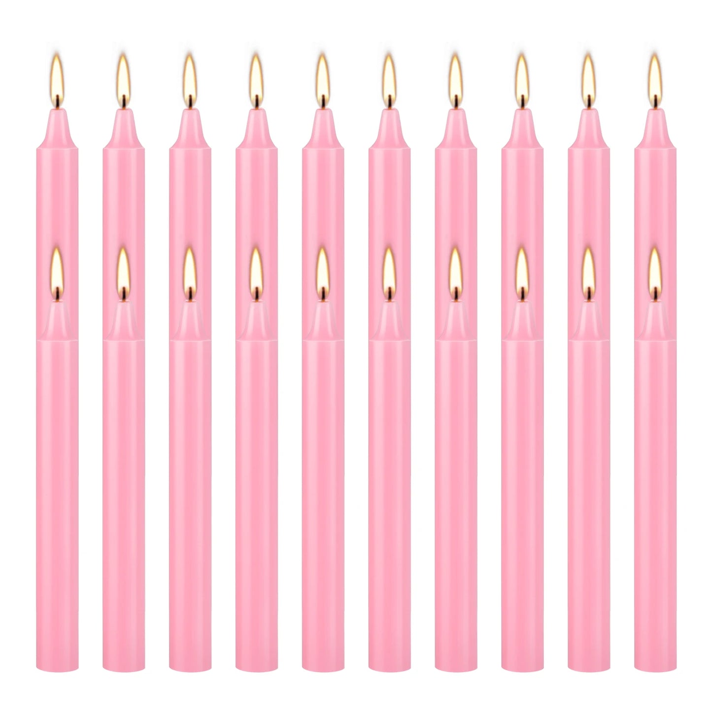 Pink 4" Chime Candles, Box of 20