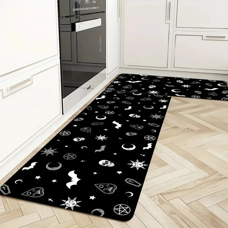 Witchy Patterned Kitchen Rugs