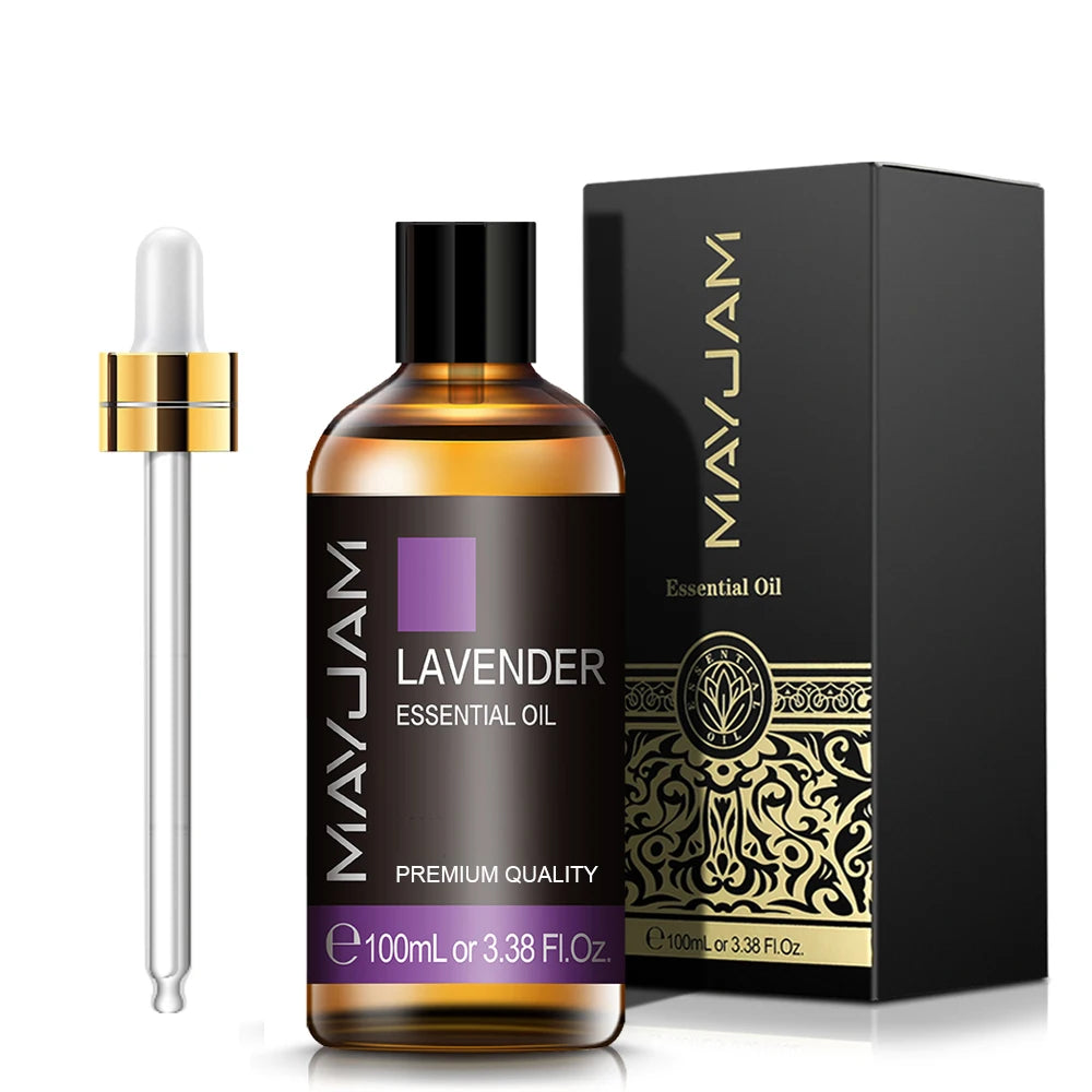 Lavender Essential Oils, 30ml & 100ml bottles with droppers