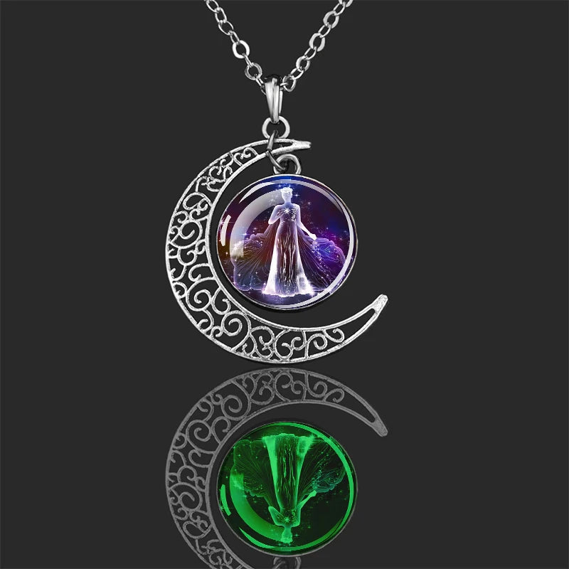 Luminous Zodiac Moon Pendants