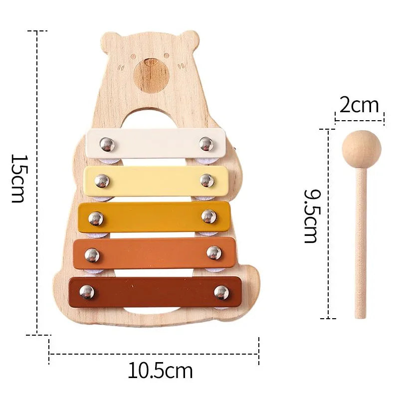 Little Bear Wooden Montessori Percussion Collection