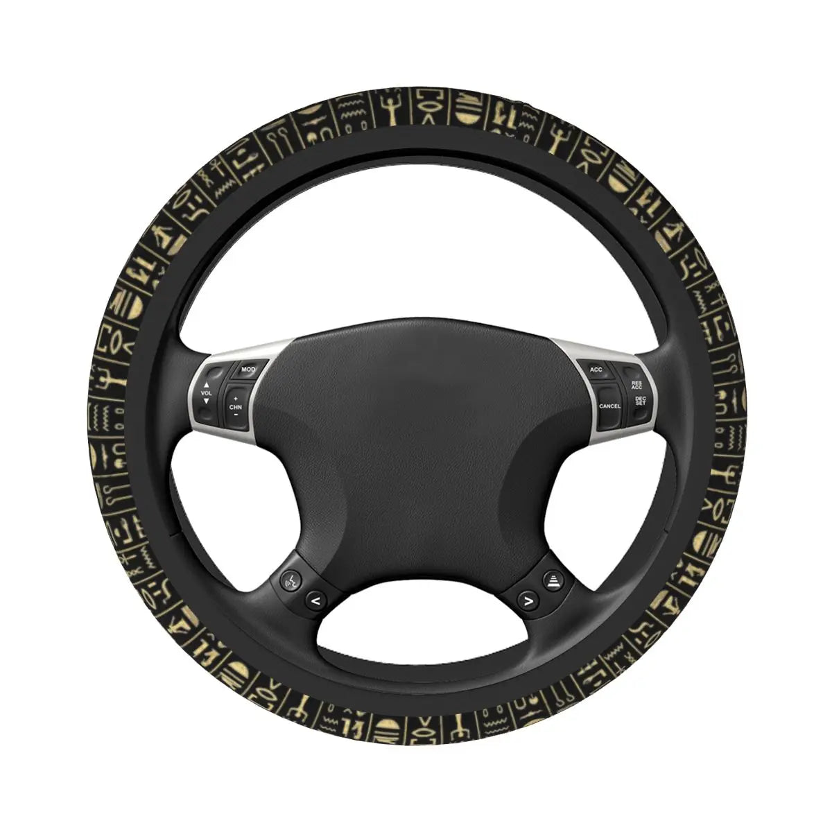 Hieroglyphics Car Steering Wheel Cover