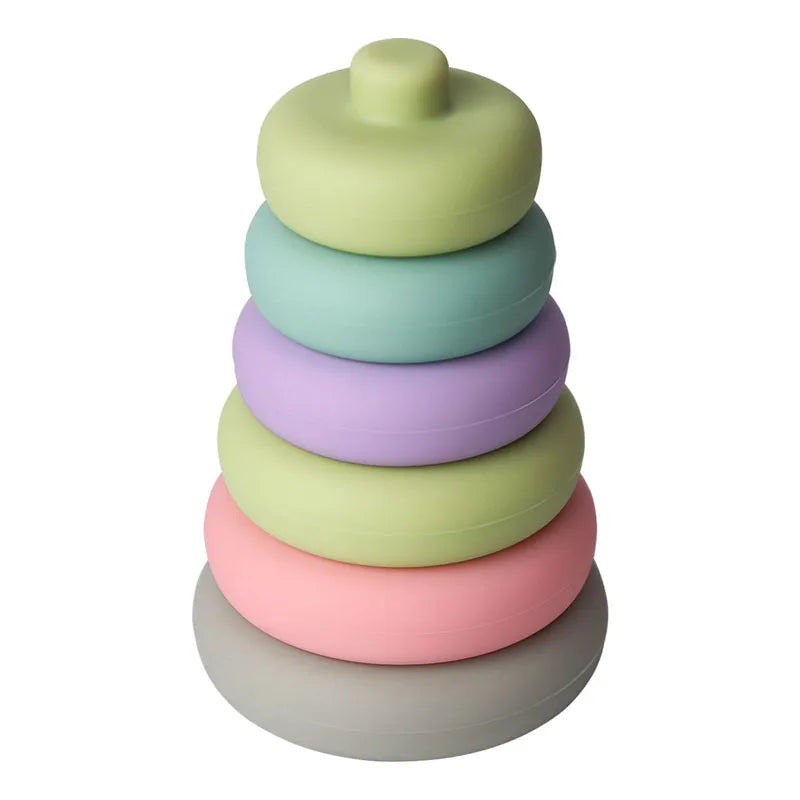 Soft-Stack Avocado, a Montessori Build and Learn Toy