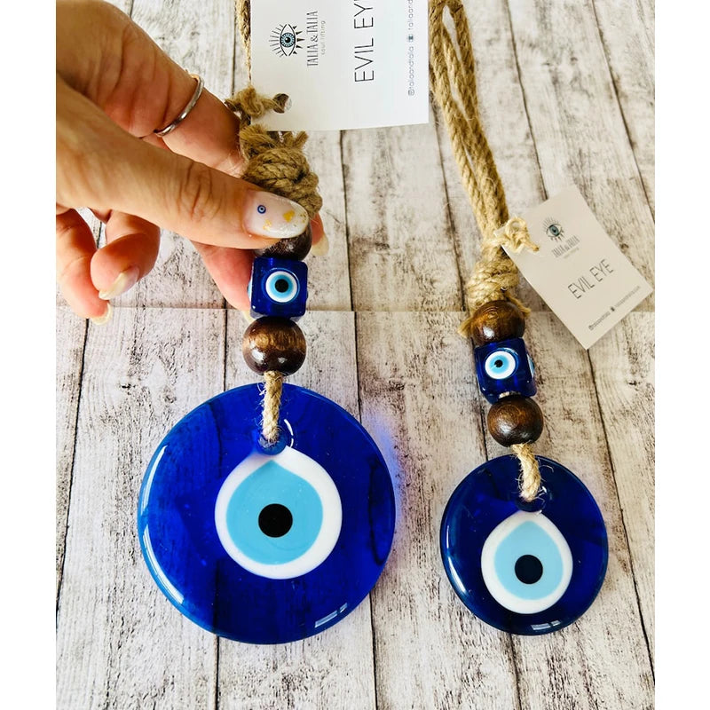 Glass Evil Eye Wall Hanging