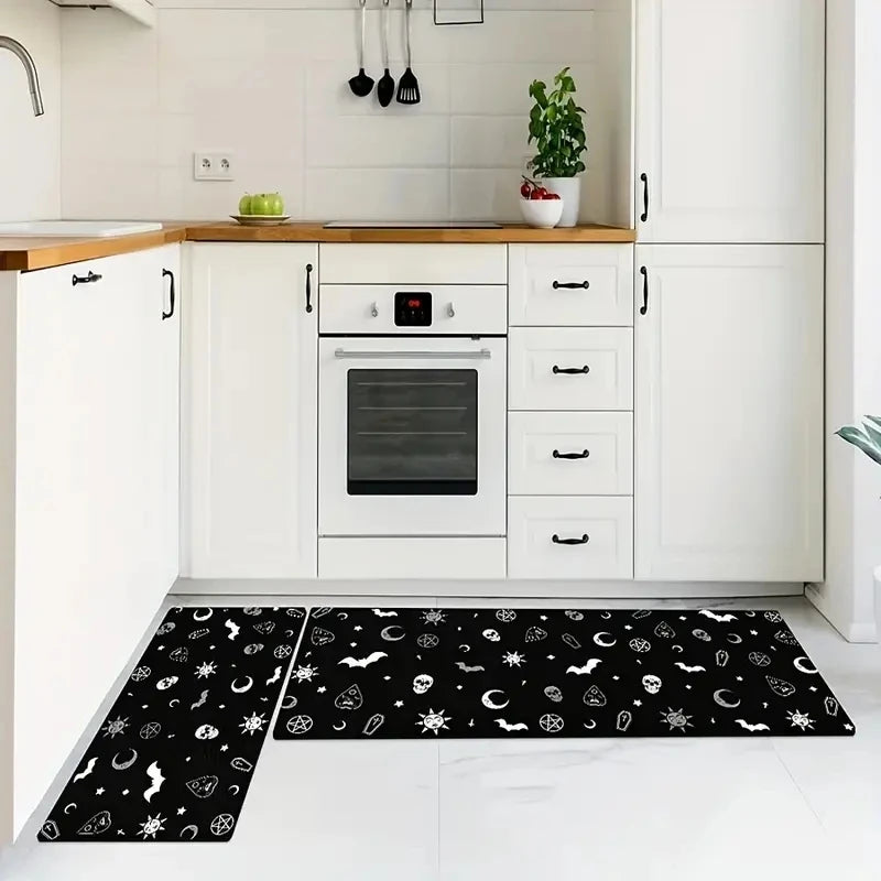 Witchy Patterned Kitchen Rugs