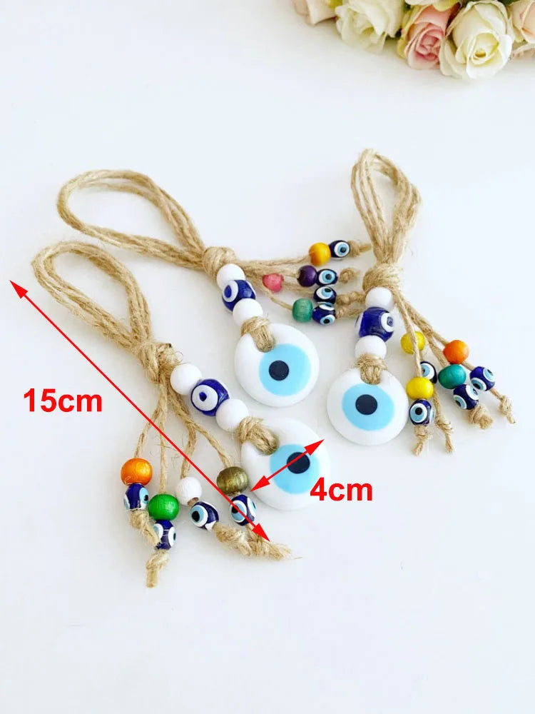 Glass Evil Eye Wall Hanging