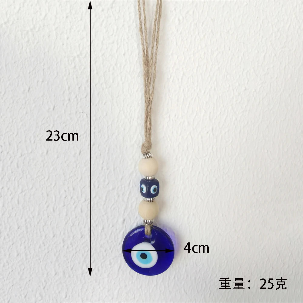 Glass Evil Eye Wall Hanging