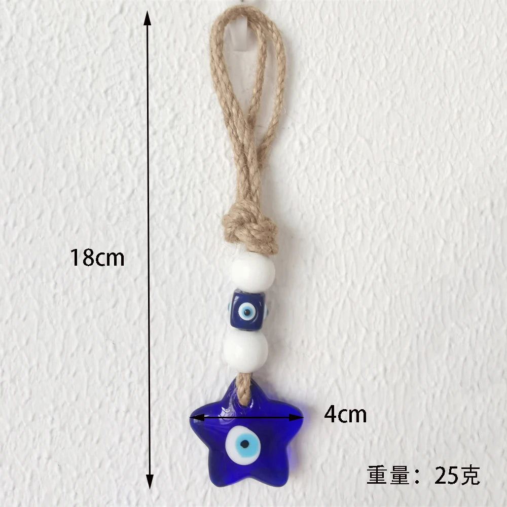 Glass Evil Eye Wall Hanging